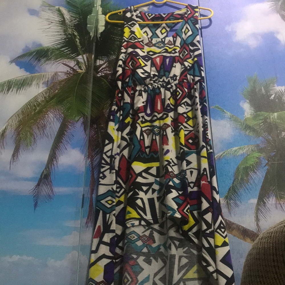 Great Beach dress, nice color design! Fits most.